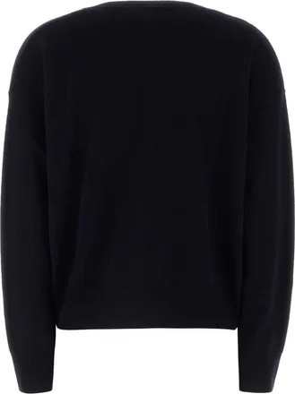 Versace Virgin Wool & Cashmere Crewneck Sweater - Black