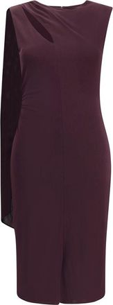 Tom Ford Womens Draped Oneshoulder Dress - Dark Brown Silk - Size EU 36 (Womens)