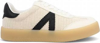 Mia Womens Axel Sneaker In Beige & Black