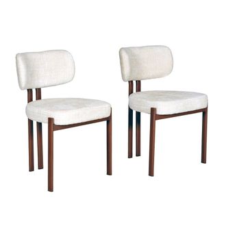 Weber Industries Lote de 2 sillas de comedor en color beige