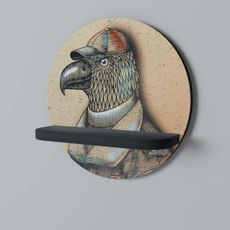 OEM Estante Redondo Feathered Fashionista Negro