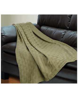 Superior Basketweave All-Season Breathable Cotton Blanket