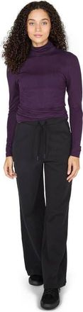 Lords of Harlech Paige Wide Leg Brushed Knit Pant in Black at Nordstrom, Size X-Small