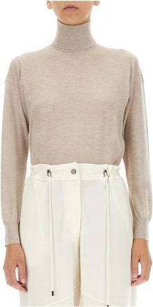 Tom Ford Relaxed Fit Turtle Neck Top - Dames - Cashmere truien - Beige - S - Kasjmier - Truien & Vesten