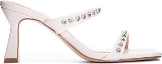 Chinese Laundry Womens Yoyo Rhinestone Slide Sandal In White