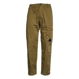 C.P. Company Straight Trousers, male, Green, Size: 2XL Cargo Trousers