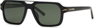 Plein Sport SSP036 700P Mens Sunglasses Black Size 57