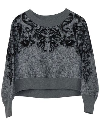 Dolce & Gabbana Embroidered Crew Neck Sweatshirt, Size It, 36 (Authentic Pre- Loved)