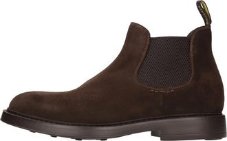 Doucal's Schoenen, Heren, Bruin, 44 EU, Leer, Visone Beatles Enkellaarzen