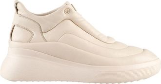 H&ouml;gl Leren Sneakers - Creme - Dames - Sneakers - Beige - 42 EU - Leer - Schoenen