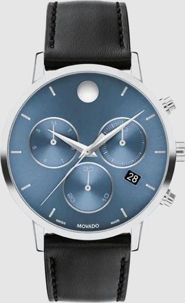 Movado Museum Classic Chronograph Quartz Blue Dial Mens Watch 0607889