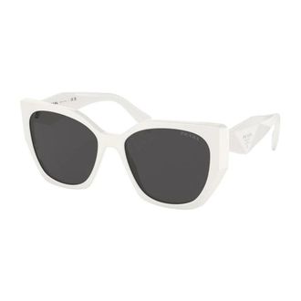 Prada Dames, Accessoires, Wit, Maat: 55 MM Nylon