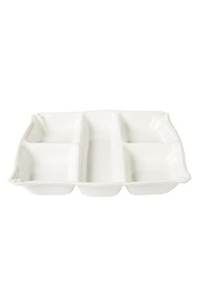 Juliska Berry and Thread Ceramic Appetizer Platter in Whitewash at Nordstrom