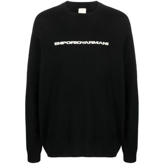 Emporio Armani Logo-print Crew-neck Jumper
