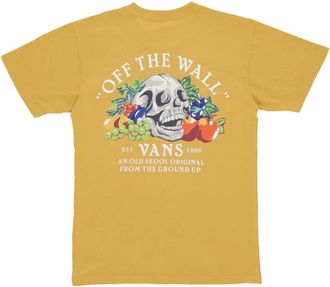 Vans Ground Up Tee - Streetwear Collectie - Heren - T-shirts - Geel - XL - Tops