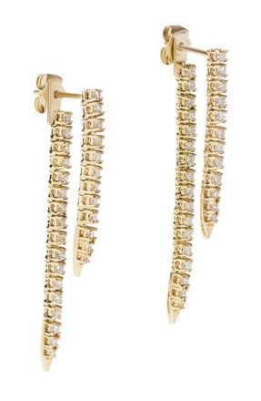 Lana Jewelry Diamond Linear Front-Back Earrings in Yellow Gold at Nordstrom