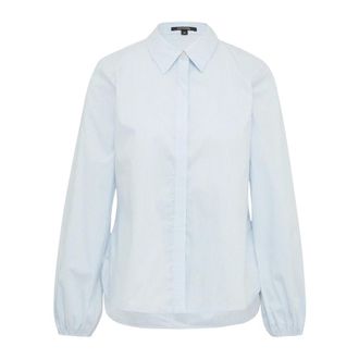 Comma Dames, Blouses & Shirts, Blauw, Maat: 2XL