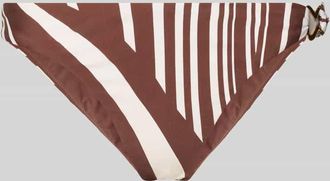 Seafolly Bikini-Slip mit seitlichem Zierelement Modell COASTLINE in Mittelbraun, Gr&ouml;&szlig;e 36