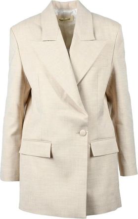 Nineminutes Polyester Viscose Elastane Jacket - Beige