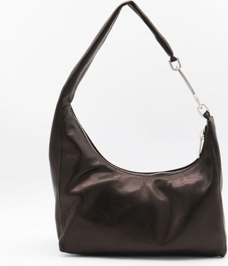 Rick Owens Black Leather Gemini Shoulder Bag