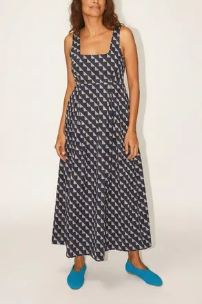 Ace & Jig Freya Square Neck Ankle Length Dress in Dungaree at Nordstrom, Size Small