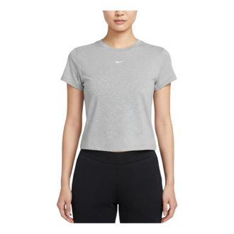 Nike (WMNS) Nike Sportswear Chill Knit Cropped T-Shirt Asia Sizing Grey HF9539-063