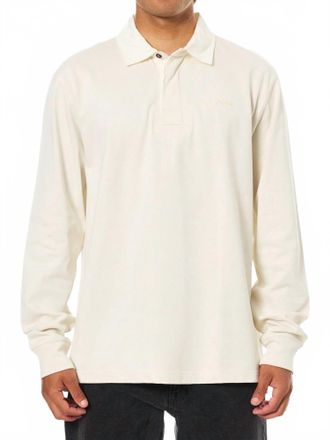 KATIN Ronan Polo Top In Vapor Gray