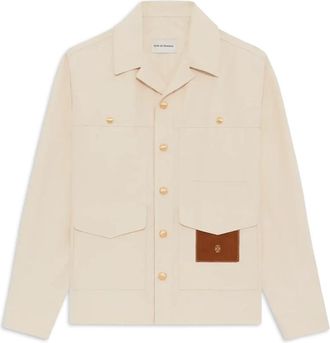 Dr&ocirc;le de Monsieur Pockets Jacket - Heren - Zomerjassen - Beige - S - Jassen