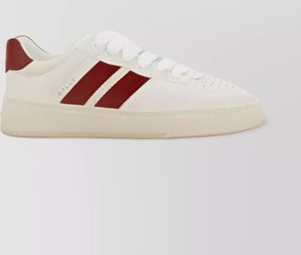 Bally leather logo print sneakers