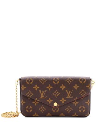 Louis Vuitton Felicie Pochette Monogram Canvas crossbody bag - Marrone