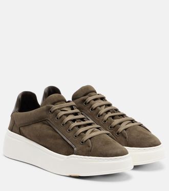 Max Mara Suede platform sneakers