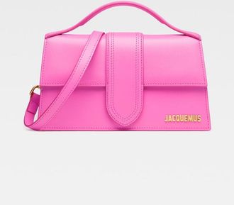 Jacquemus Neon Leather Le Grand Bambino Womens Handbag