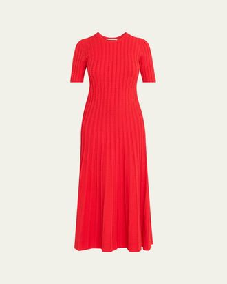 Jason Wu Cable-Knit Midi Sweater Dress