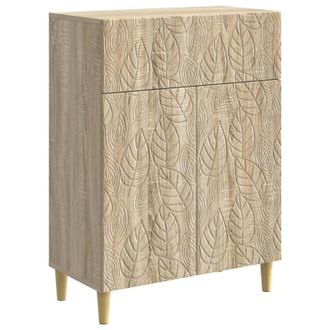 vidaXL Aparador Roble Sonoma 66 X 34,5 X 90 Cm Madera De Ingenier&iacute;a Vidaxl
