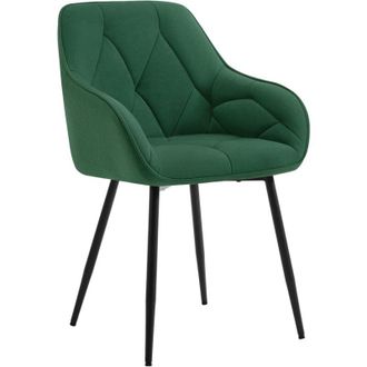 Woltu Set 1x Sedie Moderne da Cucina o Soggiorno in Velluto con Gambe in Metallo, Verde Scuro - Woltu