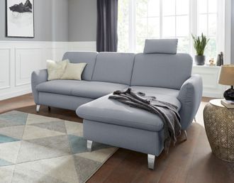 Sit&more Ecksofa »Daytona L-Form« mit Federkern, einer Kopfstütze und wahlweise mit Bettfunktion