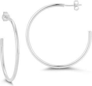 Glaze Jewelry 1.5-Inch Hoop Earrings in Silver at Nordstrom Rack