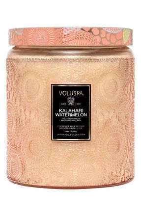 Voluspa Kalahari Watermelon Luxe Jar Candle at Nordstrom, Size One Size Oz
