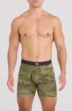 Saxx Daytripper Comfort Stretch Boxer Briefs in Army Op Camo-Green at Nordstrom, Size Xx-Large