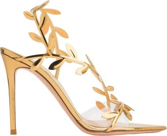 Gianvito Rossi Flavia Sandal in Gold at Nordstrom, Size 34.5