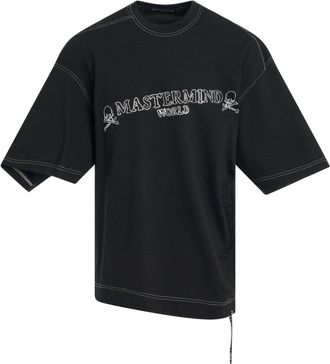 MASTERMIND WORLD printed cotton T-shirt - men - Cotton - M - Black