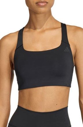 adidas Optime Climacool Sports Bra in Black at Nordstrom Rack, Size X-Large