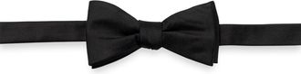 Paul Fredrick Solid Woven Silk Pre-tied Bow Tie