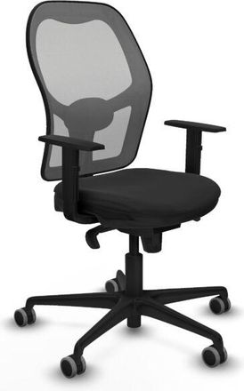 Piqueras y Crespo Piqueras Y Crespo - Jorquera Sincro Malla Gris Similpiel Negro Brazos 1d Base Nailon Ruedas 65mm Engomada