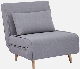 Sweeek Silla Convertible En Cama Tela Base Madera, 1 Plaza