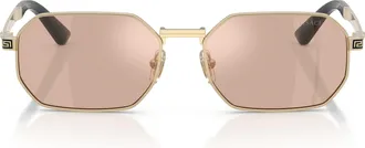 Versace Geometric Oversized Frame Versace Sunglasses