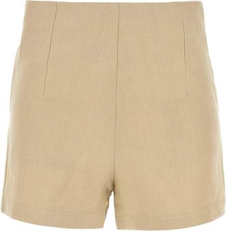Le Kasha Beige Linen Ezbet Shorts