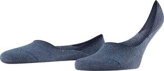 Falke Step Cotton No Show Socks in Navy Melange at Nordstrom, Size Medium