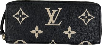 Louis Vuitton Beige Black Monogram Empreinte Long Wallet (Bi-Fold) (Pre-Owned)