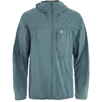 Fj&auml;llr&auml;ven Mens Bergtagen Windshell Jacket Blue XL